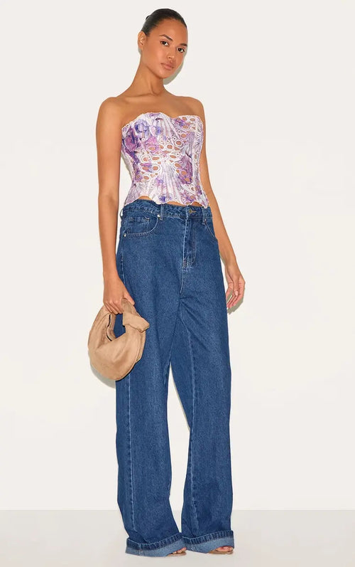 Floral Lace Corset