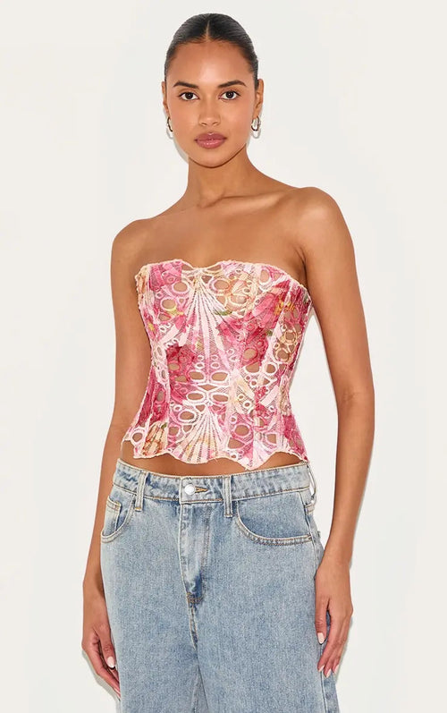 Floral Lace Corset